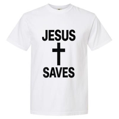 Jesus Saves Christian - Front And Back Design  Garment-Dyed Heavyweight T-Shirt