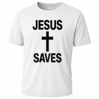 Jesus Saves Christian - Front And Back Design  Performance Shirt