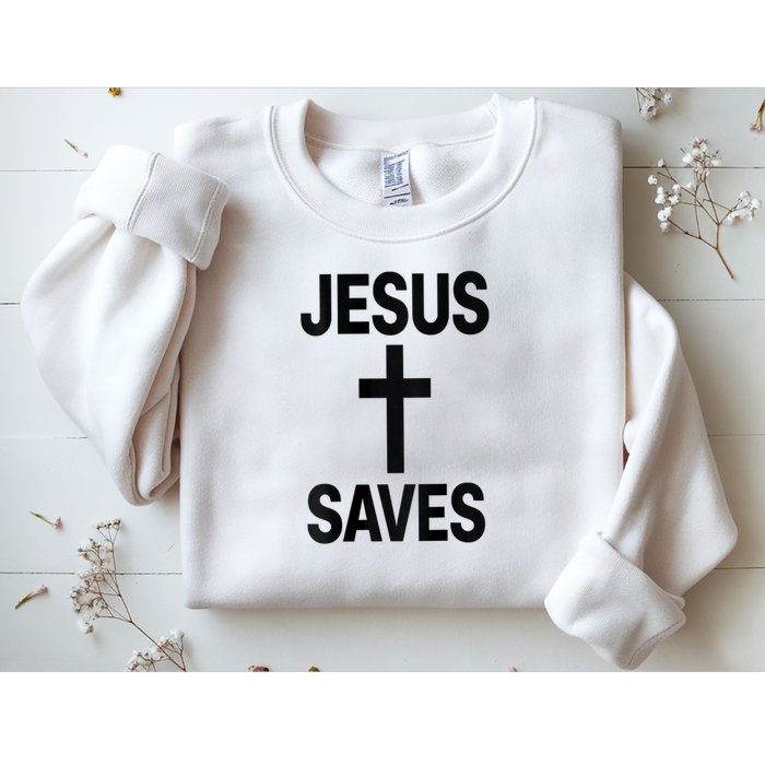 Jesus Saves Christian - Front And Back Design  Sweatshirt
