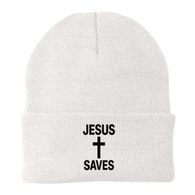 Jesus Saves Christian - Front And Back Design  Beanie