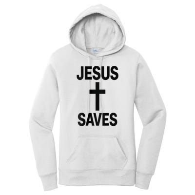 Jesus Saves Christian - Front And Back Design  Women's Pullover Hoodie