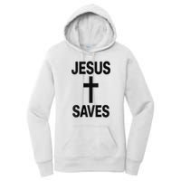 Jesus Saves Christian - Front And Back Design  Women's Pullover Hoodie