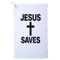 Jesus Saves Christian - Front And Back Design  Golf Towel