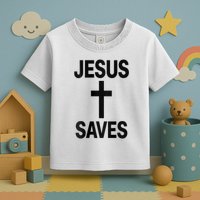 Jesus Saves Christian - Front And Back Design  Toddler T-Shirt