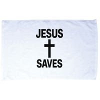 Jesus Saves Christian - Front And Back Design  Microfiber Hand Towel