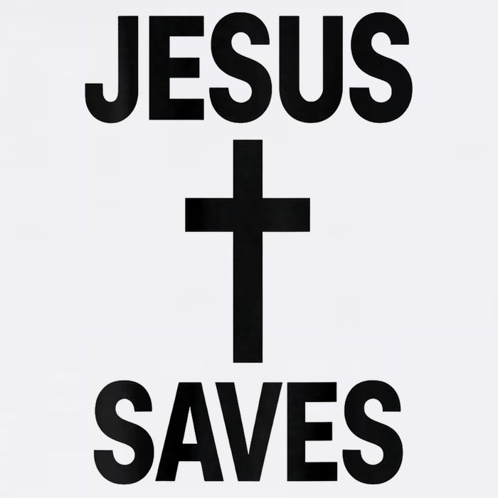 Jesus Saves Christian - Front And Back Design  Women's V-Neck T-Shirt