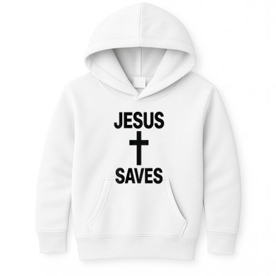 Jesus Saves Christian - Front And Back Design  Kids Hoodie