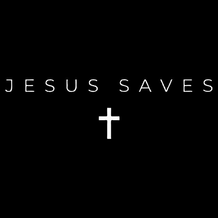 Jesus Saves Cross Subtle Christian Minimal Religious Faith Women's Crop Top Tee