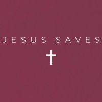 Jesus Saves Cross Subtle Christian Minimal Religious Faith 16oz Travel Tumbler
