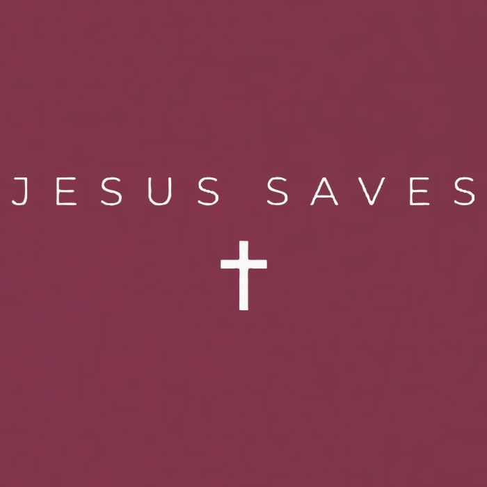 Jesus Saves Cross Subtle Christian Minimal Religious Faith 16oz Travel Tumbler