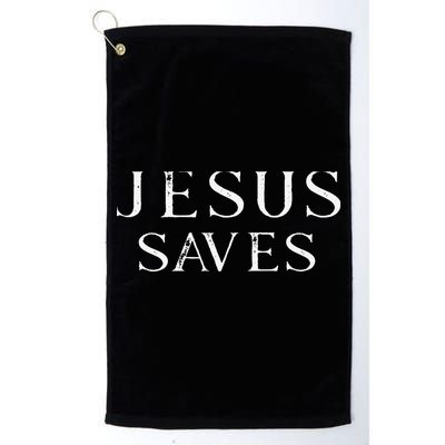 Jesus Saves Christian Jesus Yeshua Golf Towel
