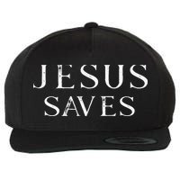 Jesus Saves Christian Jesus Yeshua Wool Snapback Cap