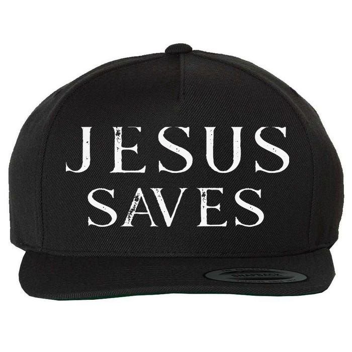 Jesus Saves Christian Jesus Yeshua Wool Snapback Cap