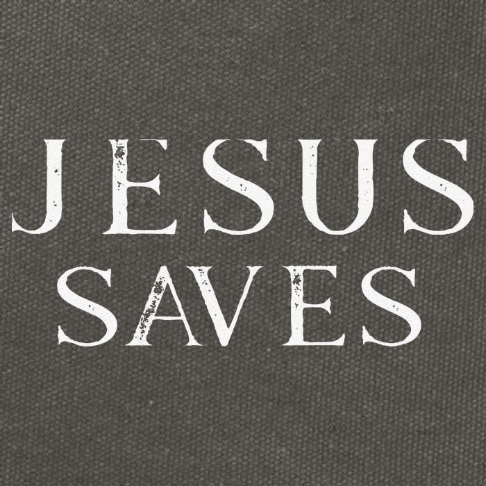 Jesus Saves Christian Jesus Yeshua Cotton Canvas Backpack