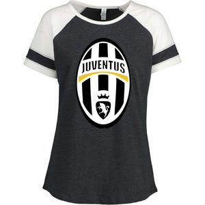 Juventus Sports Club Logo Enza Ladies Jersey Colorblock Tee