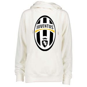 Juventus Sports Club Logo Womens Funnel Neck Pullover Hood