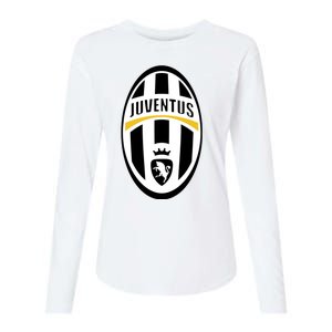 Juventus Sports Club Logo Womens Cotton Relaxed Long Sleeve T-Shirt