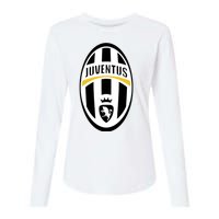 Juventus Sports Club Logo Womens Cotton Relaxed Long Sleeve T-Shirt