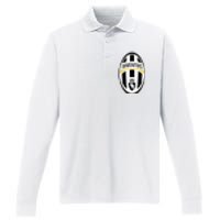 Juventus Sports Club Logo Performance Long Sleeve Polo