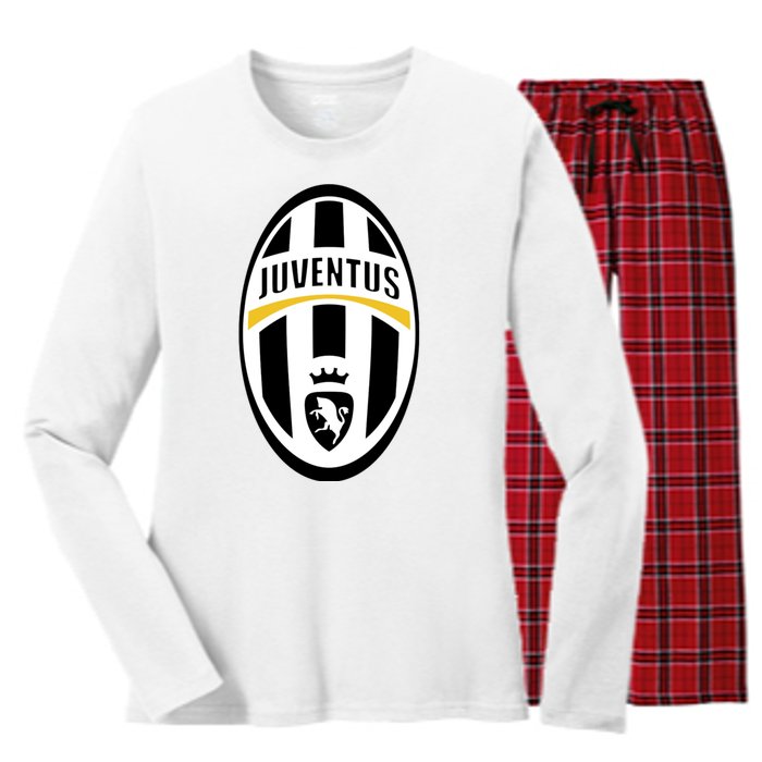 Juventus Sports Club Logo Women's Long Sleeve Flannel Pajama Set 