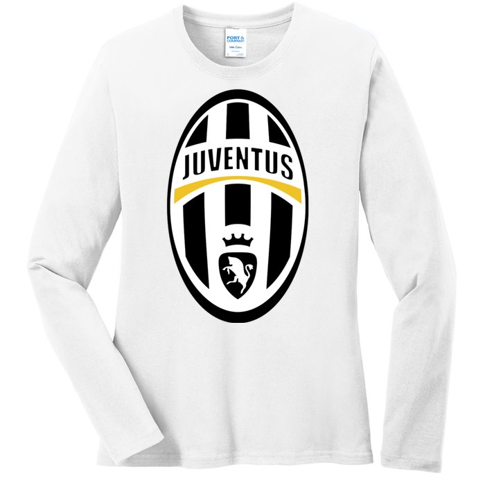 Juventus Sports Club Logo Ladies Long Sleeve Shirt