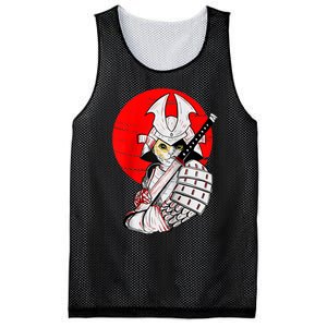 Japanese Samurai Cat Katana Japanese Bobtail Cat Anime Raglan Mesh Reversible Basketball Jersey Tank