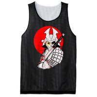 Japanese Samurai Cat Katana Japanese Bobtail Cat Anime Raglan Mesh Reversible Basketball Jersey Tank