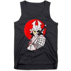 Japanese Samurai Cat Katana Japanese Bobtail Cat Anime Raglan Tank Top