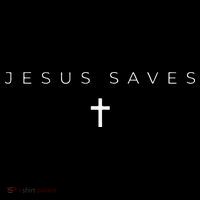 Jesus Saves Cross Subtle Christian Minimal Religious Faith Youth Performance Sprint T-Shirt