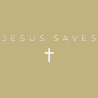 Jesus Saves Cross Subtle Christian Minimal Religious Faith Long Sleeve Shirt