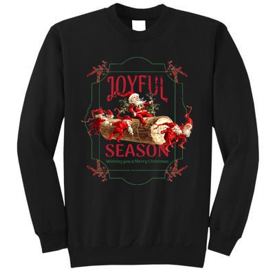 Joyful Season Christmas Season Santa And Elves Sweatshirt