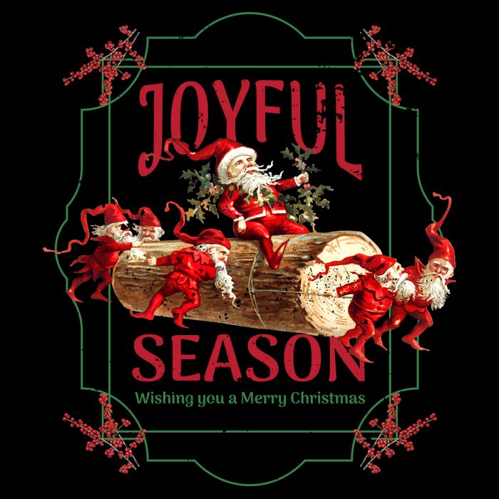 Joyful Season Christmas Season Santa And Elves Impact Tech Backpack
