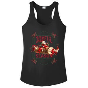 Joyful Season Christmas Season Santa And Elves Ladies PosiCharge Competitor Racerback Tank