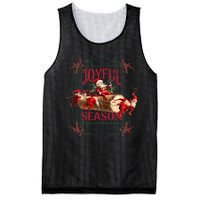 Joyful Season Christmas Season Santa And Elves Mesh Reversible Basketball Jersey Tank