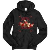 Joyful Season Christmas Season Santa And Elves Tie Dye Hoodie