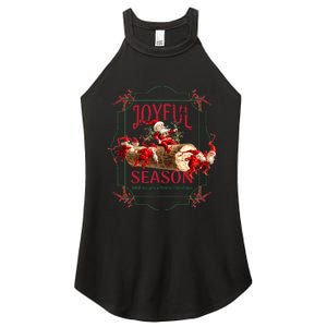 Joyful Season Christmas Season Santa And Elves Women's Perfect Tri Rocker Tank