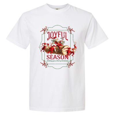 Joyful Season Christmas Season Santa And Elves Garment-Dyed Heavyweight T-Shirt