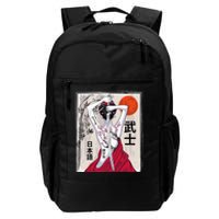 Japanese Samurai Culture Scenery Vintage Sakura Cherry Daily Commute Backpack