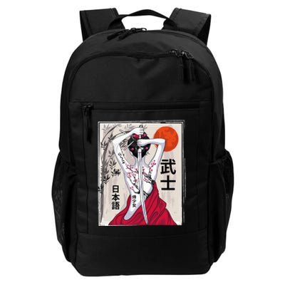 Japanese Samurai Culture Scenery Vintage Sakura Cherry Daily Commute Backpack