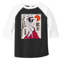 Japanese Samurai Culture Scenery Vintage Sakura Cherry Toddler Fine Jersey T-Shirt