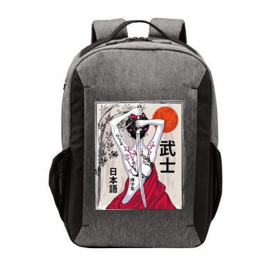 Japanese Samurai Culture Scenery Vintage Sakura Cherry Vector Backpack