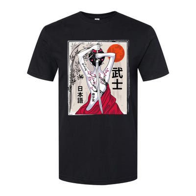 Japanese Samurai Culture Scenery Vintage Sakura Cherry Softstyle® CVC T-Shirt