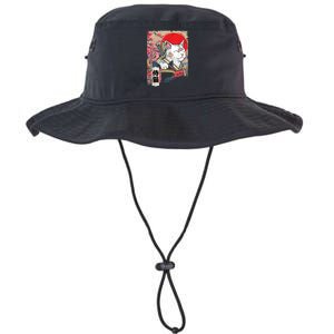 Japanese Samurai Cat Warrior Japan Ninja Kitten Legacy Cool Fit Booney Bucket Hat