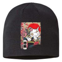 Japanese Samurai Cat Warrior Japan Ninja Kitten Sustainable Beanie