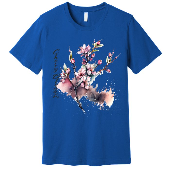 Japan Sakura Cherry Blossoms In Spring Gift Premium T-Shirt