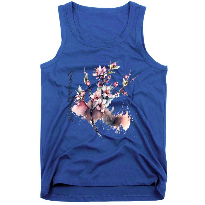 Japan Sakura Cherry Blossoms In Spring Gift Tank Top