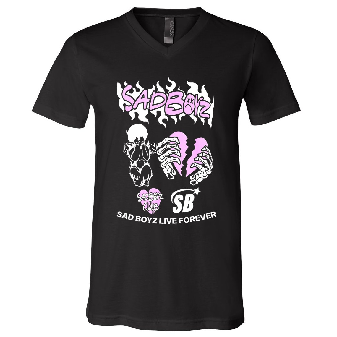 Junior Sadboyz Corridos Tumbados H Belicos Mexico Music V-Neck T-Shirt