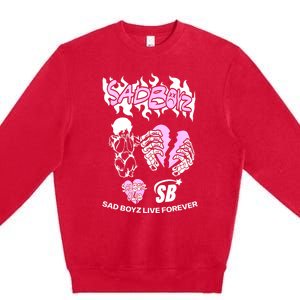 Junior Sadboyz Corridos Tumbados H Belicos Mexico Music Premium Crewneck Sweatshirt