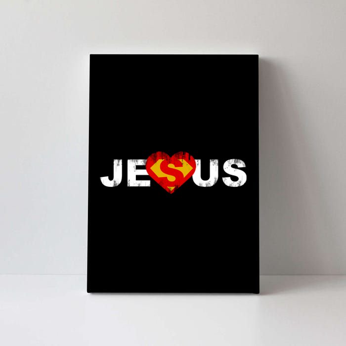 Jesus Superhero Christianity Canvas