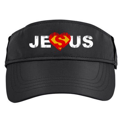 Jesus Superhero Christianity Adult Drive Performance Visor